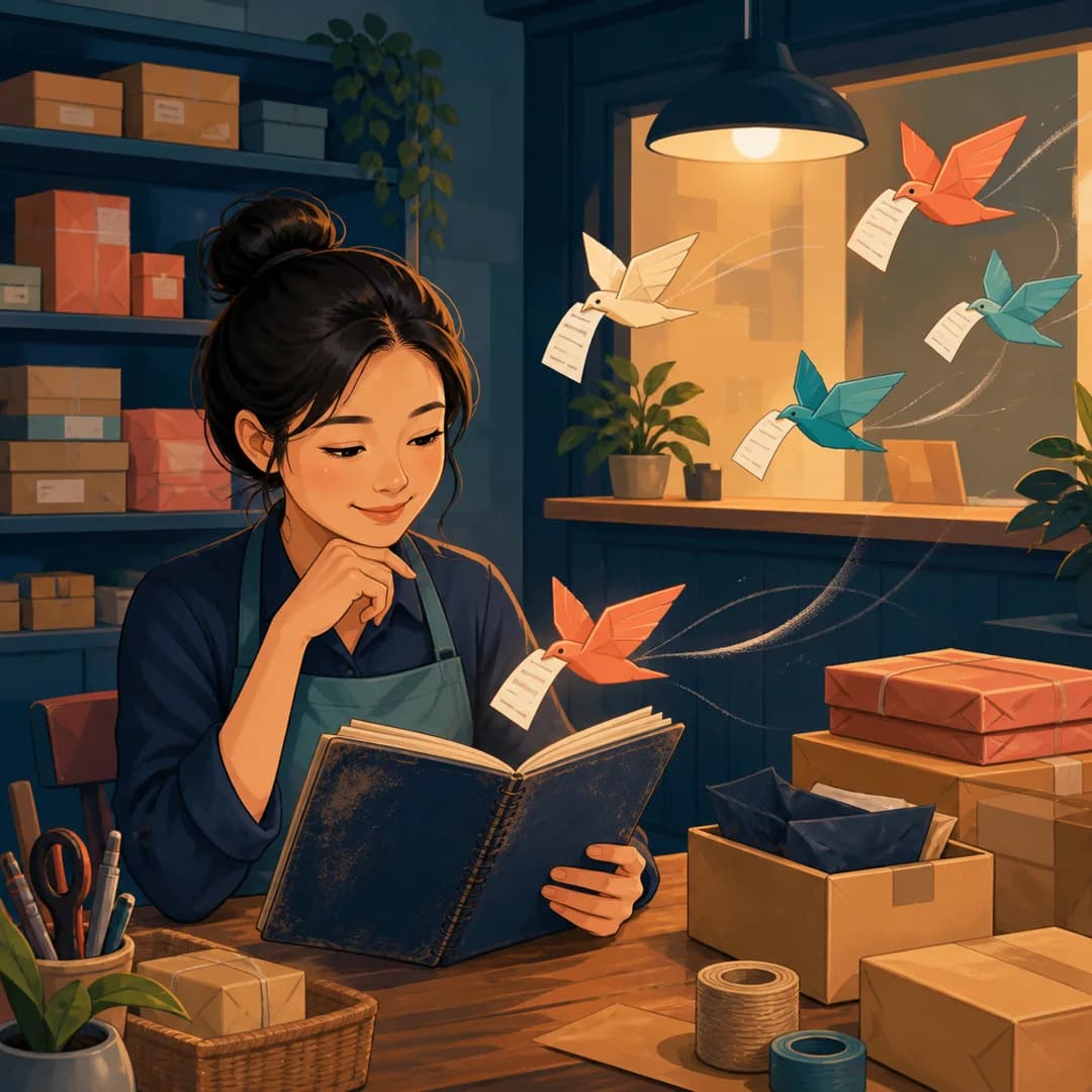 Chủ shop mở sổ khách cũ khi những cánh chim giấy mang đơn hàng quay về