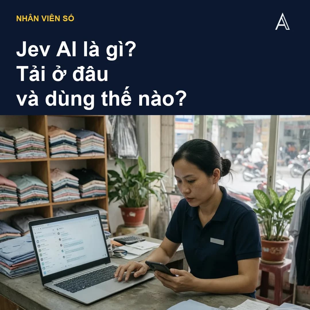 Chủ shop quần áo người Việt vừa xem hộp tin trên laptop vừa kiểm điện thoại trước khi quyết tin khách hàng thuộc loại nào