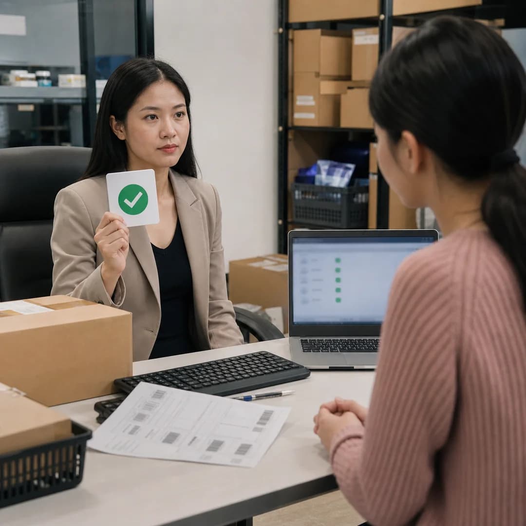 Quản lý người Việt rà ma trận quyền sửa đơn cùng nhân viên vận hành shop đa kênh