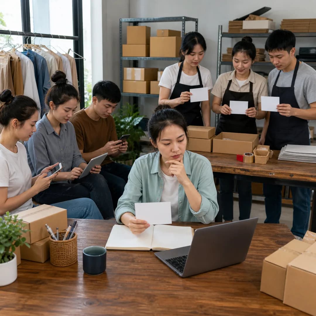 Chủ shop Việt Nam phân công đội ngũ theo kênh bán và loại công việc