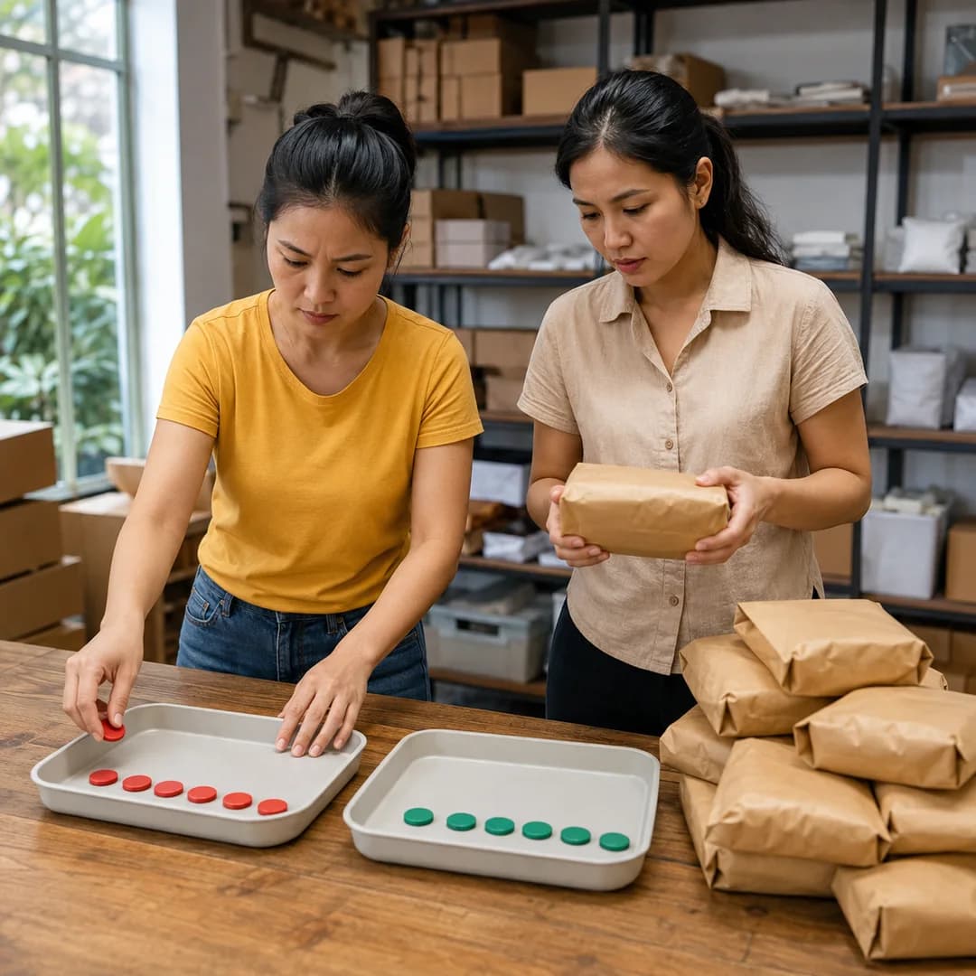 Quản lý kho shop Việt Nam phân tích số đơn đạt chuẩn, giờ công và hàng chờ theo từng bước
